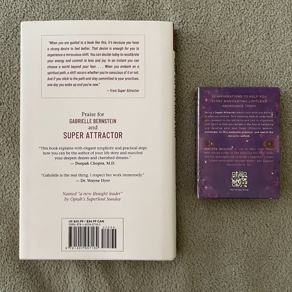Super Attractor By Gabrielle Bernstein Hard Cover Book and Cards Set - Picture 2 of 7